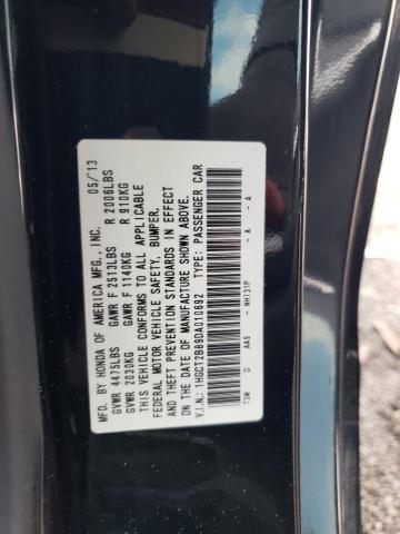 1HGCT2B89DA010692 - 2013 HONDA ACCORD EXL BLACK photo 12