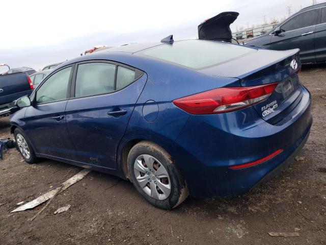 5NPD74LF6HH191751 - 2017 HYUNDAI ELANTRA SE BLUE photo 2