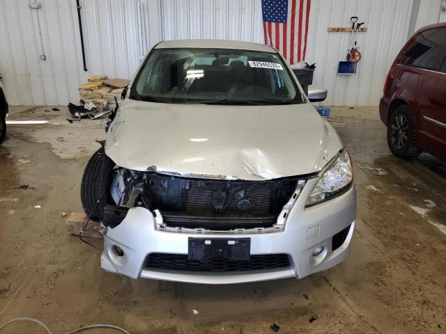 3N1AB7AP3DL652531 - 2013 NISSAN SENTRA S SILVER photo 5