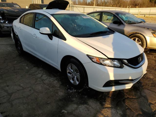 19XFB2F51DE092610 - 2013 HONDA CIVIC LX WHITE photo 4