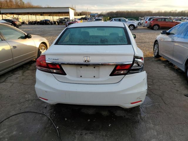 19XFB2F51DE092610 - 2013 HONDA CIVIC LX WHITE photo 6