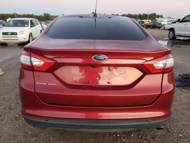 3FA6P0G74GR193245 - 2016 FORD FUSION S RED photo 6