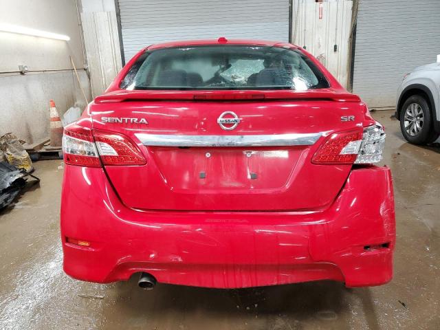 3N1AB7AP0FY296254 - 2015 NISSAN SENTRA S RED photo 6