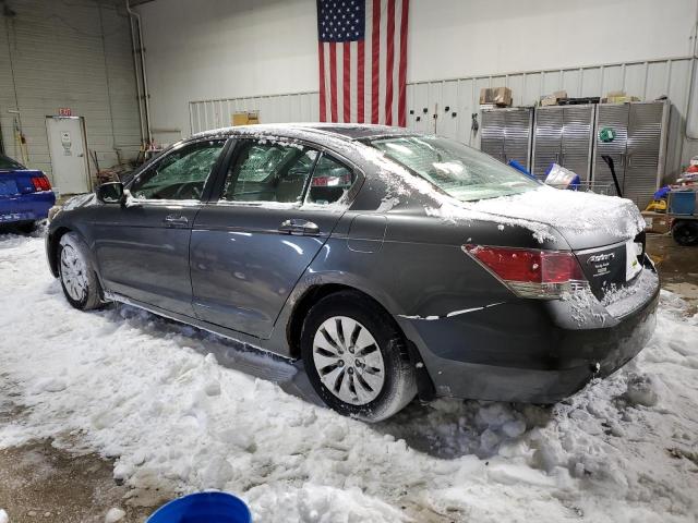 1HGCP26309A046166 - 2009 HONDA ACCORD LX GRAY photo 2