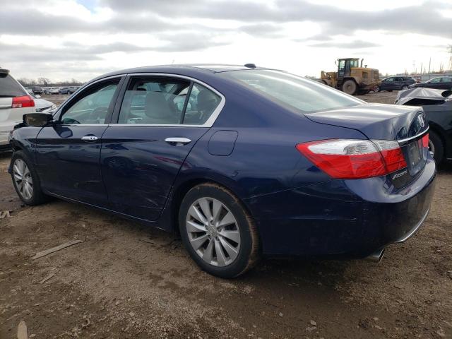 1HGCR3F85EA017493 - 2014 HONDA ACCORD EXL BLUE photo 2