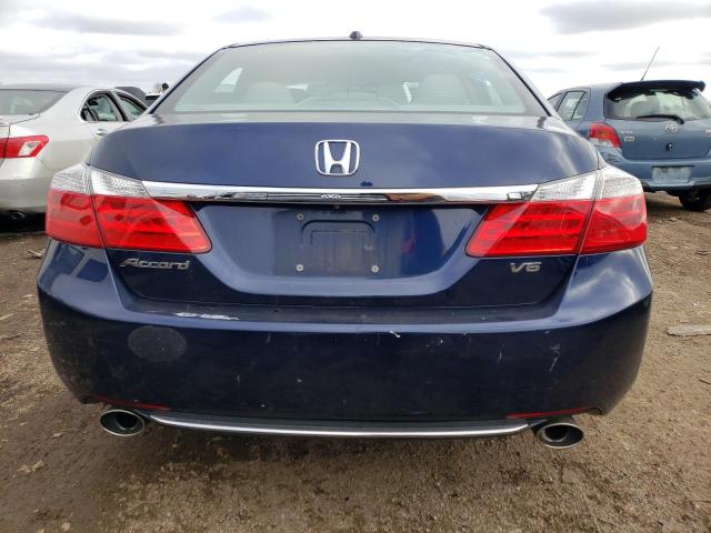 1HGCR3F85EA017493 - 2014 HONDA ACCORD EXL BLUE photo 6