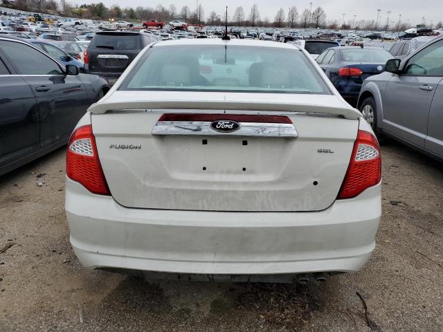 3FAHP0JA6CR396144 - 2012 FORD FUSION SEL WHITE photo 6