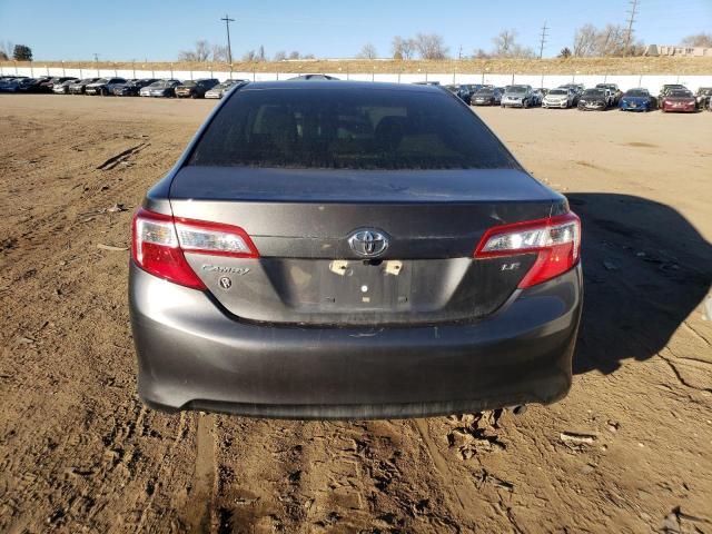 4T4BF1FK5CR245381 - 2012 TOYOTA CAMRY BASE GRAY photo 6