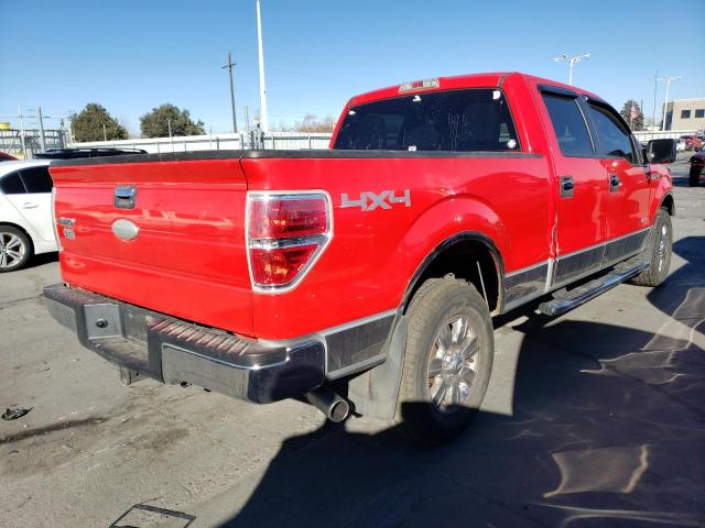 1FTFW1ET8BFC45145 - 2011 FORD F150 SUPERCREW RED photo 3