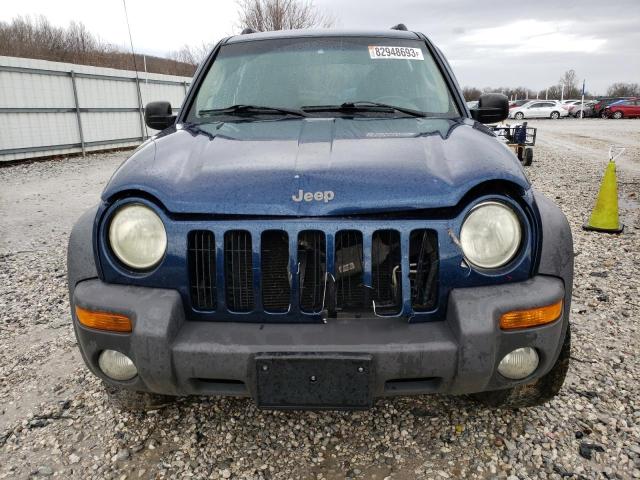 1J4GL48K32W237627 - 2002 JEEP LIBERTY SPORT BLUE photo 5