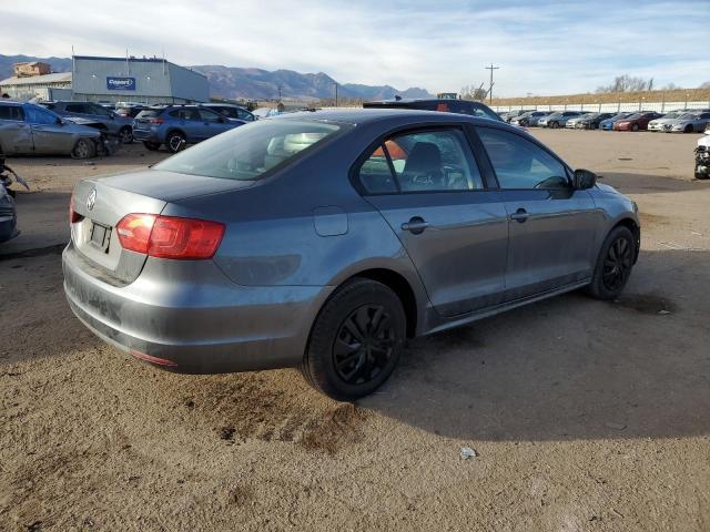 3VW1K7AJ2DM264349 - 2013 VOLKSWAGEN JETTA BASE GRAY photo 3