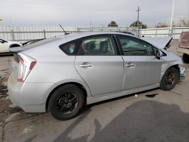 JTDKN3DU1E1842355 - 2014 TOYOTA PRIUS SILVER photo 3