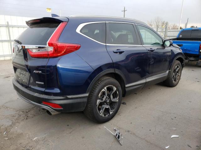 7FARW2H96KE039270 - 2019 HONDA CR-V TOURING BLUE photo 3