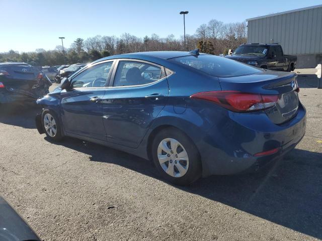 KMHDH4AE0GU656676 - 2016 HYUNDAI ELANTRA SE BLUE photo 2