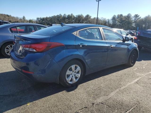 KMHDH4AE0GU656676 - 2016 HYUNDAI ELANTRA SE BLUE photo 3