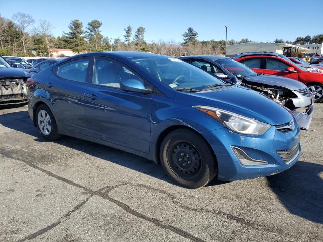 KMHDH4AE0GU656676 - 2016 HYUNDAI ELANTRA SE BLUE photo 4