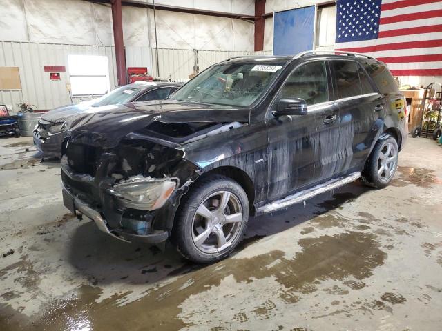 4JGDA5HB4CA019470 - 2012 MERCEDES-BENZ ML 350 4MATIC BLACK photo 1