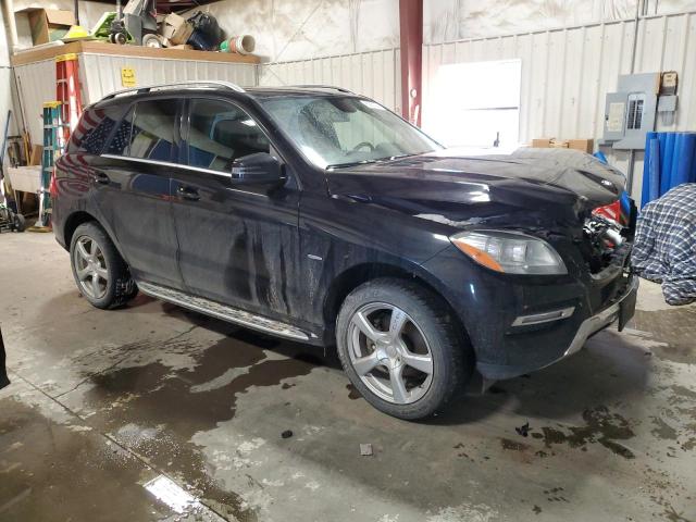 4JGDA5HB4CA019470 - 2012 MERCEDES-BENZ ML 350 4MATIC BLACK photo 4