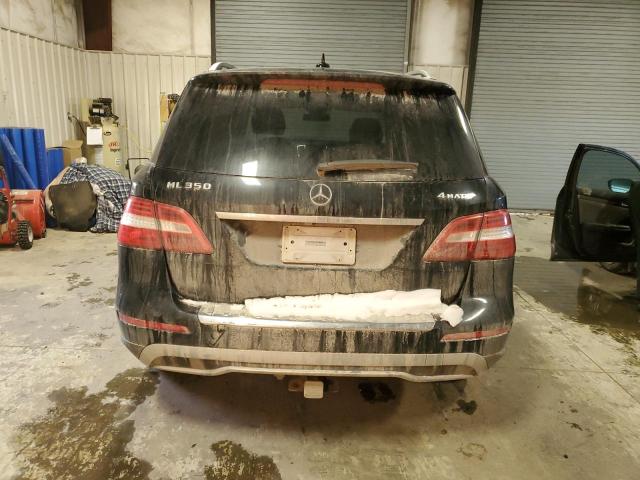 4JGDA5HB4CA019470 - 2012 MERCEDES-BENZ ML 350 4MATIC BLACK photo 6