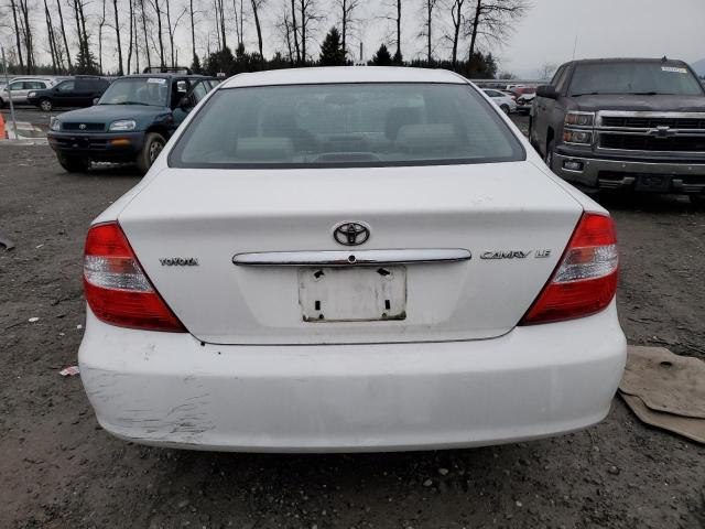 JTDBE32KX20021614 - 2002 TOYOTA CAMRY LE WHITE photo 6