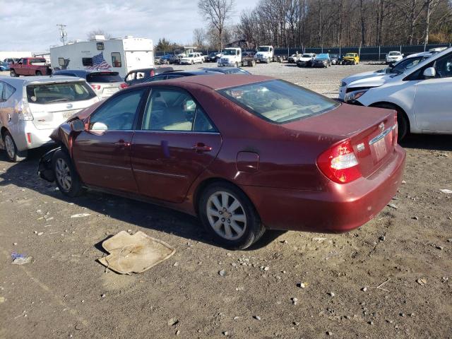 4T1BE30K24U335591 - 2004 TOYOTA CAMRY LE MAROON photo 2