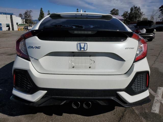 SHHFK7G43JU217341 - 2018 HONDA CIVIC SPORT WHITE photo 6