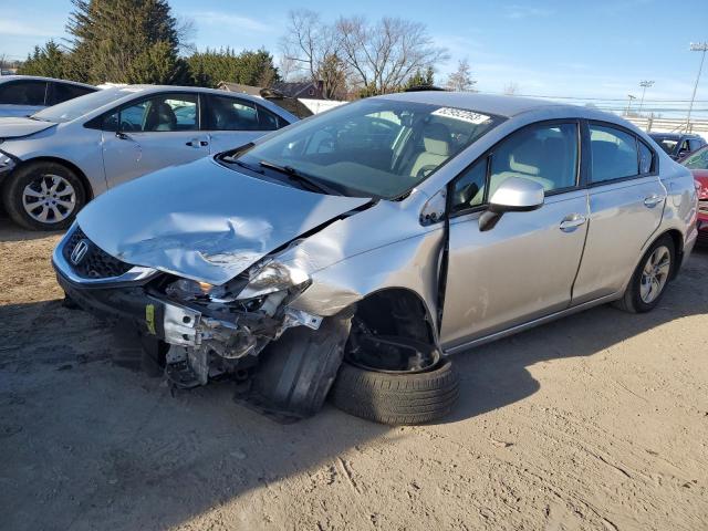 2HGFB2F57DH562595 - 2013 HONDA CIVIC LX SILVER photo 1