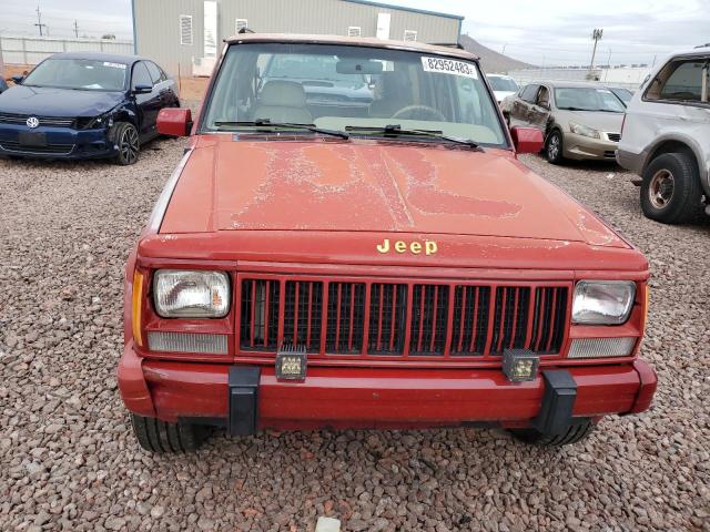 1J4FJ78S7ML587334 - 1991 JEEP CHEROKEE LIMITED RED photo 5