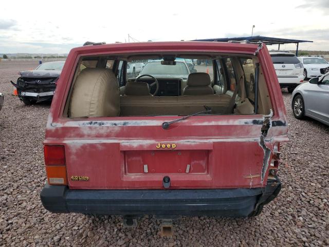 1J4FJ78S7ML587334 - 1991 JEEP CHEROKEE LIMITED RED photo 6