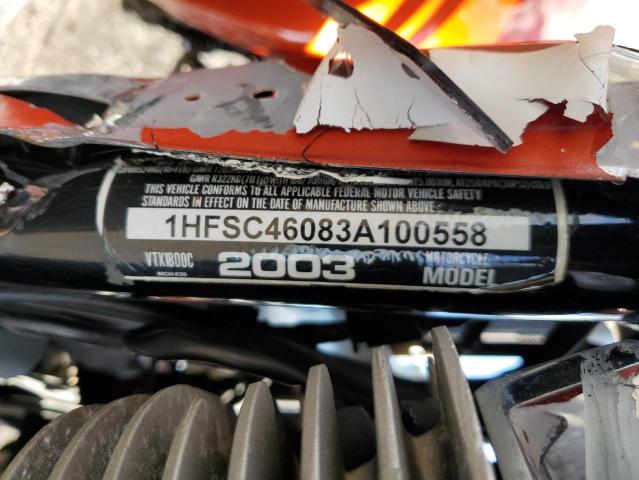 1HFSC46083A100558 - 2003 HONDA VTX1800 C ORANGE photo 10