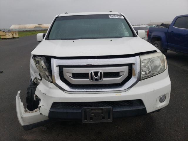 5FNYF3H58AB018123 - 2010 HONDA PILOT EXL WHITE photo 5