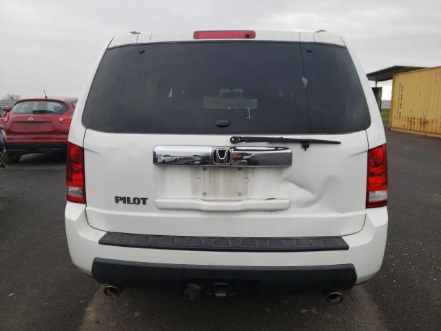 5FNYF3H58AB018123 - 2010 HONDA PILOT EXL WHITE photo 6