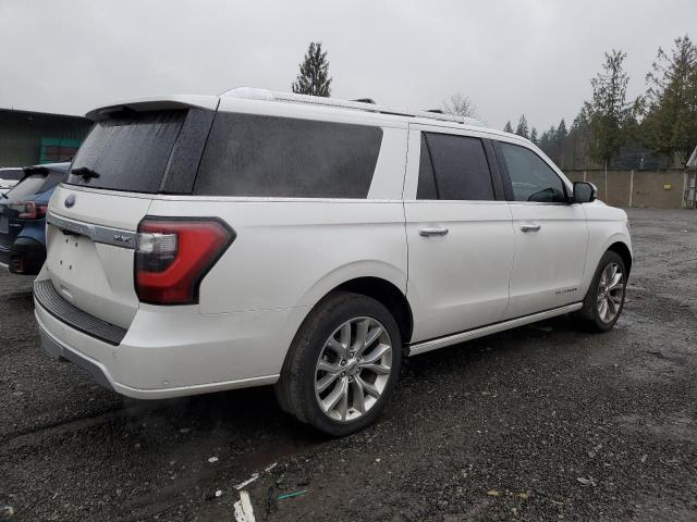 1FMJK1MT7KEA23687 - 2019 FORD EXPEDITION MAX PLATINUM WHITE photo 3