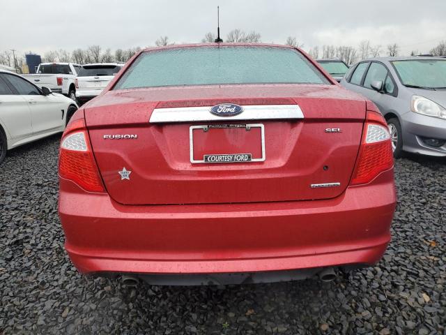 3FAHP0JG4BR128888 - 2011 FORD FUSION SEL RED photo 6