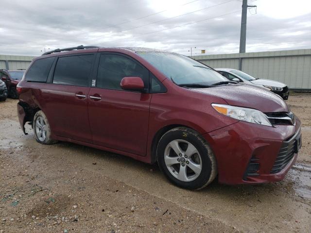 5TDKZ3DC6LS056028 - 2020 TOYOTA SIENNA LE RED photo 4