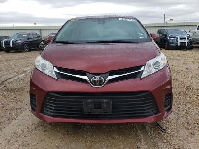 5TDKZ3DC6LS056028 - 2020 TOYOTA SIENNA LE RED photo 5