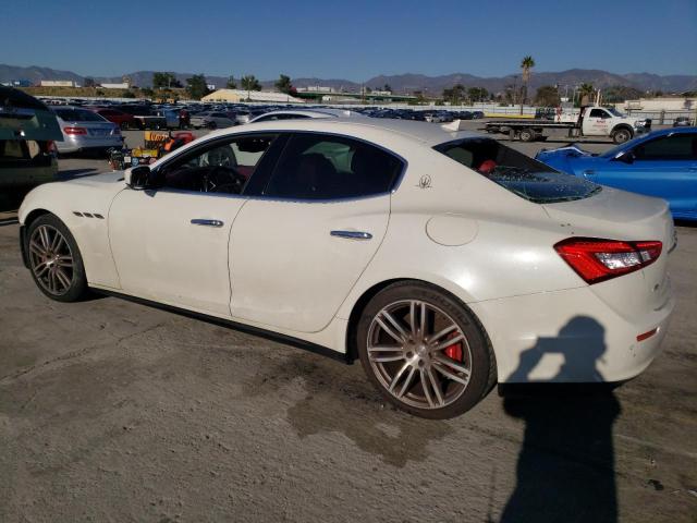 ZAM57RTA3E1113240 - 2014 MASERATI GHIBLI S WHITE photo 2