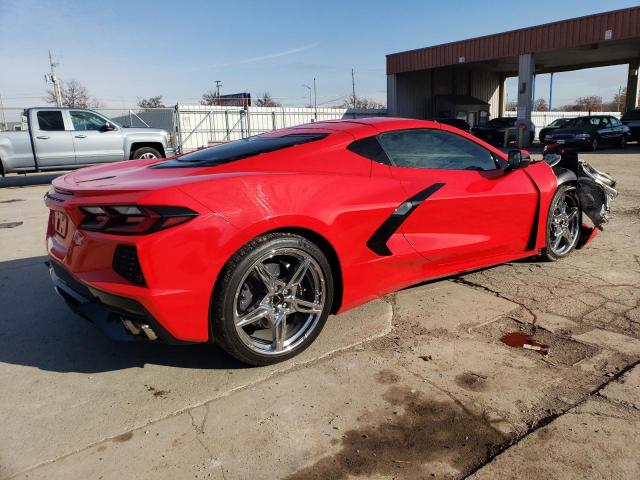 1G1YA2D41N5118733 - 2022 CHEVROLET CORVETTE STINGRAY 1LT RED photo 3