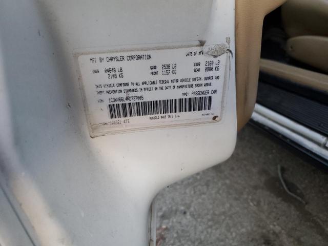 1C3XV66L4ND727005 - 1992 CHRYSLER NEW YORKER FIFTH AVENUE WHITE photo 12