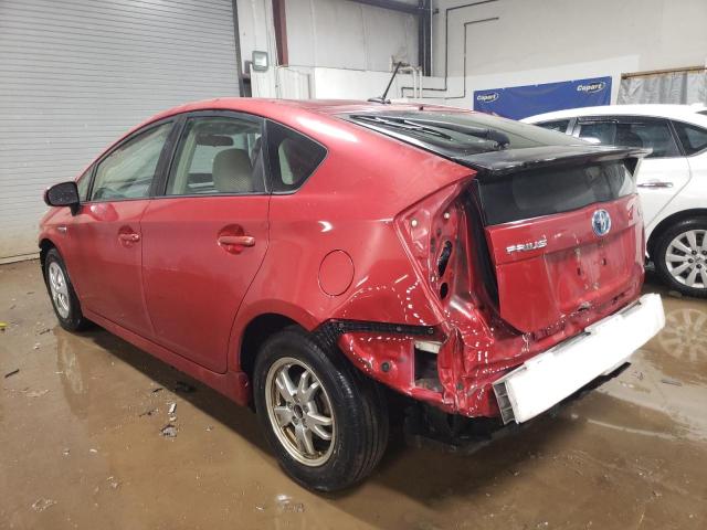 JTDKN3DU7B1458379 - 2011 TOYOTA PRIUS RED photo 2