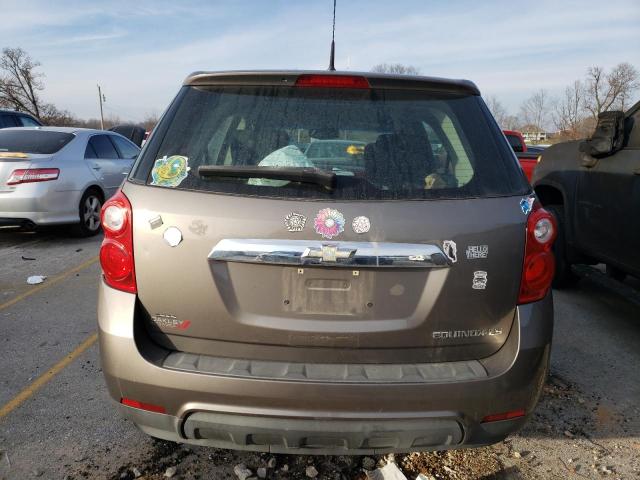 2CNALBEW7A6390555 - 2010 CHEVROLET EQUINOX LS GRAY photo 6