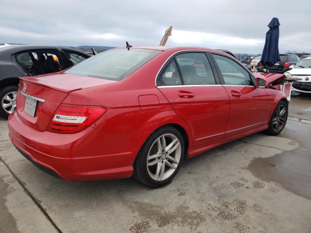 WDDGF4HB0ER306215 - 2014 MERCEDES-BENZ C 250 RED photo 3