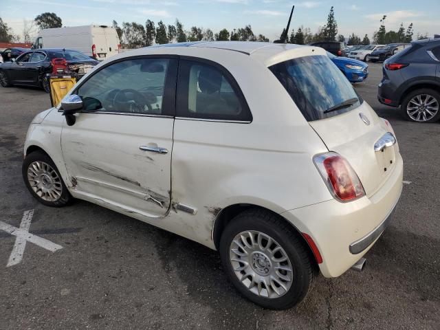 3C3CFFCR0CT295797 - 2012 FIAT 500 LOUNGE WHITE photo 2