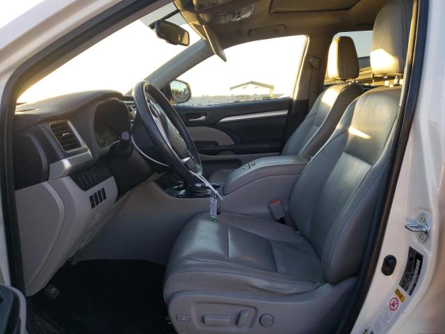 5TDKKRFH4GS141732 - 2016 TOYOTA HIGHLANDER XLE WHITE photo 7