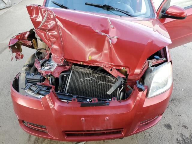 KL1TD5DE9AB132272 - 2010 CHEVROLET AVEO LS წითელი ფოტო 11