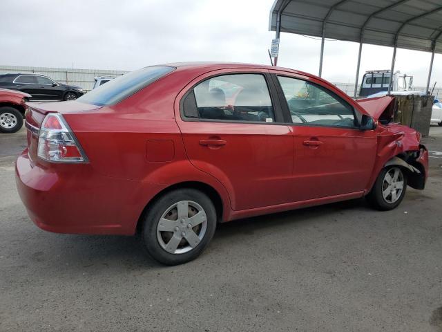 KL1TD5DE9AB132272 - 2010 CHEVROLET AVEO LS წითელი ფოტო 3