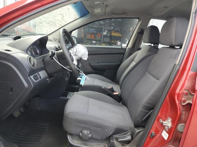 KL1TD5DE9AB132272 - 2010 CHEVROLET AVEO LS წითელი ფოტო 7