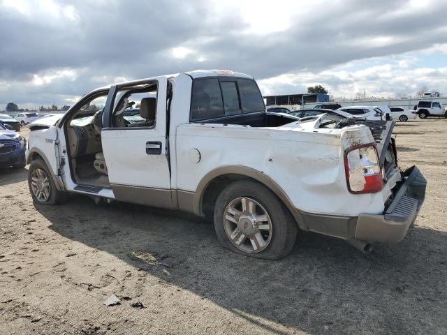 1FTPW12525FA39348 - 2005 FORD F150 SUPERCREW WHITE photo 2