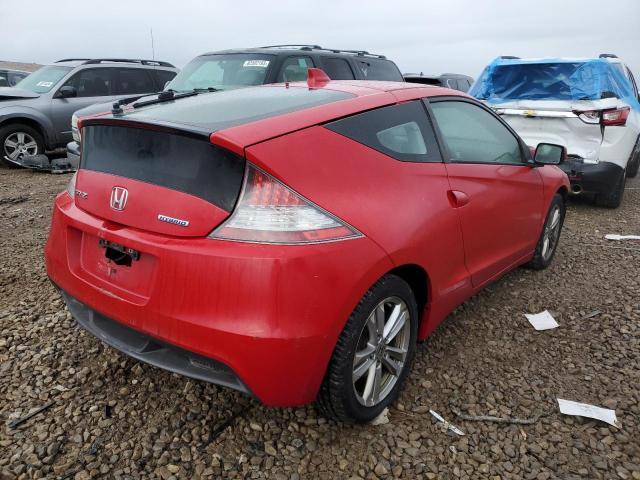 JHMZF1D64BS014774 - 2011 HONDA CR-Z EX RED photo 3