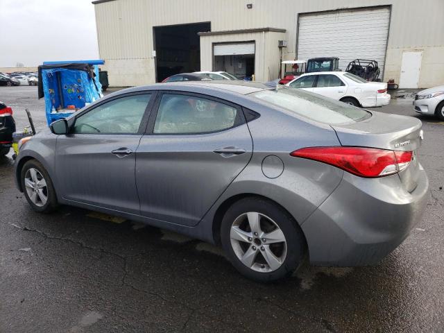 5NPDH4AE9DH382145 - 2013 HYUNDAI ELANTRA GLS GRAY photo 2